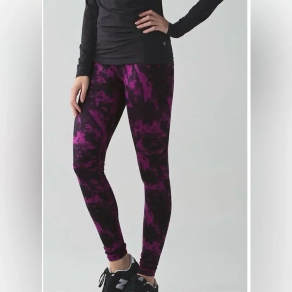 Lululemon Wunder Under Pant Full-On Luon Breezie Regal Plum Black Women’s 6